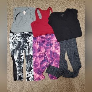 Size MEDIUM Athletic Wear Bundle(3Tops+3Bottoms)